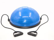 Bola da ioga azul do PVC e do ABS 58cm da aptidão