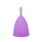 Copo menstrual, copos reusáveis do período do silicone ajustados com o fluxo esterilizando dobrável do copo, o regular &amp; o pesado, BPA livre, flexível