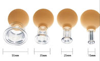 4Pcs range vidros colocando do vácuo de borracha faz massagens o corpo celulite de vidro dos copos a anti que enlata o grupo da terapia do copo da sução do otário da cara