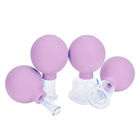 4 copos cor-de-rosa da massagem do vácuo dos PCes 15/25/35/55mm que colocam copos de Hijama retiram instrumentos de vácuo