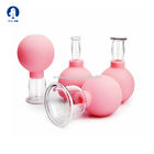 4 copos cor-de-rosa da massagem do vácuo dos PCes 15/25/35/55mm que colocam copos de Hijama retiram instrumentos de vácuo
