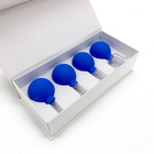 4 copos manuais da sução da massagem do silicone reusável dos PCes para celulites