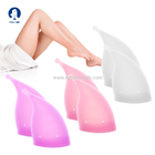 O OEM da senhora Menstrual Cup do silicone personaliza Logo Colorful Foldable Reusable