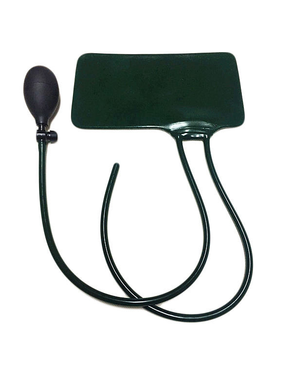 Bolha de ar inflável com válvula de metal para teste preciso da pressão arterial com medidor de mercúrio de 300 mm