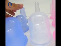 Conjunto reutilizável de colocação de anticelulite a vácuo de silicone de 6,8 * 53/6 * 1,5 cm