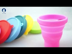 Higiene feminina reutilizável do copo menstrual macio do silicone da categoria médica