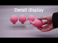 Cupping facial anti-rugas de borracha e vidro